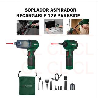 Soplador Aspirador Recargable 12V Parkside 3 en 1 
