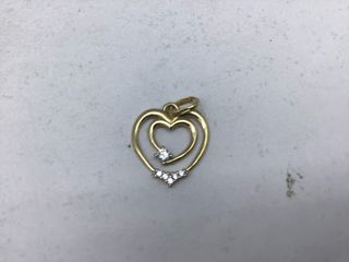 colgante oro 18k con piedra con circonita