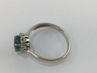 anillo oro 18k con piedra con diamante