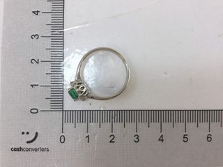 anillo oro 18k con piedra con diamante