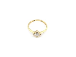sortija oro 18k con piedra con diamante de laboratorio