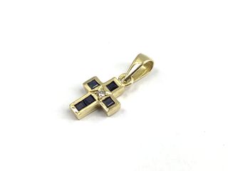 colgante oro 18k con piedra