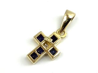 colgante oro 18k con piedra