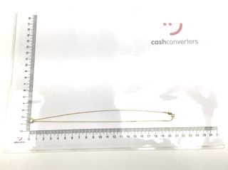 collar oro 18k con piedra con diamante de laboratorio 19.5cm