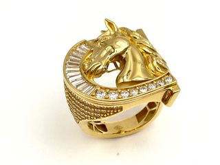 sello oro 18k con circonita t. 26 (21,01 mm)