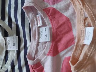 Lote Camisetas Niña Zara talla 5 y 6 