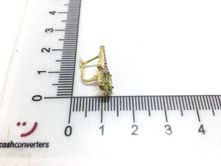 pendientes oro 18k con piedra con circonita