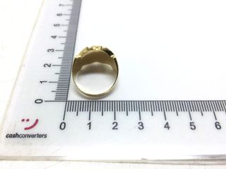 anillo oro 18k con piedra con circonita