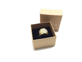 anillo oro 18k con piedra con circonita