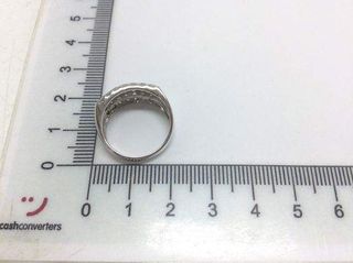 anillo oro 18k con piedra con diamante t. 1 (13,05 mm)