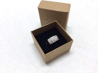 anillo oro 18k con piedra con diamante t. 1 (13,05 mm)