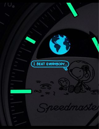 Omega x Swatch Snoopy You Moonshine Gold ottobre