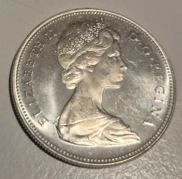 Plata Canadá 1 Dólar 1966 moneda
