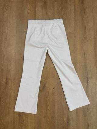 Pantalones Zara verde negro blanco Talla S