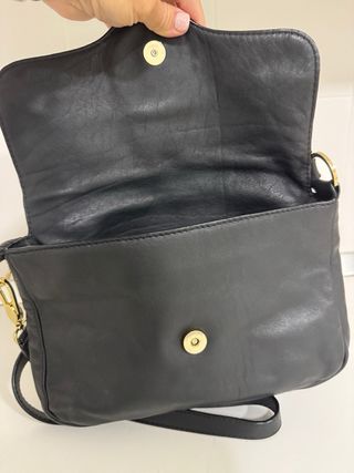 Bolso hombre Purificacion Garcia piel negro