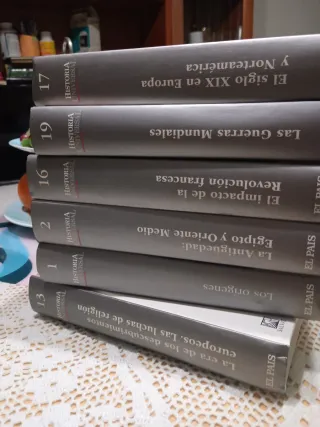 6 tomos historia universal x 8 euros