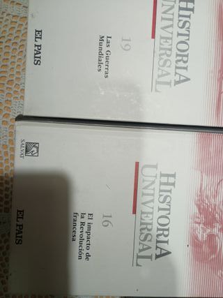 6 tomos historia universal x 8 euros