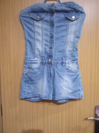 Mono vaquero corto talla M