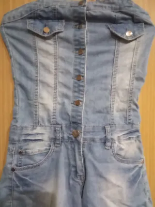 Mono vaquero corto talla M