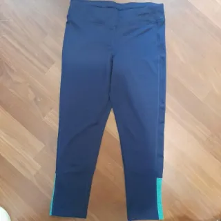 Pantaloni fitness blu elasticizzati