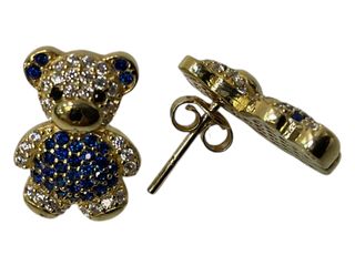 pendientes oro 18k con circonita