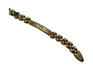 pulsera oro 18k con circonita