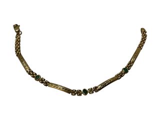pulsera oro 18k con circonita