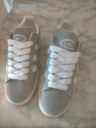 Zapatillas Adidas Hombre Grises Blancas