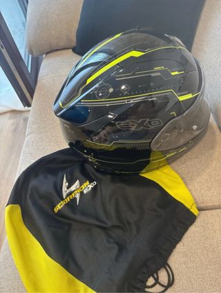 Casco Scorpion EXO Negro/Amarillo