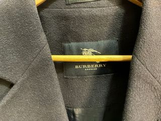 Abrigo Burberry Lana Azul