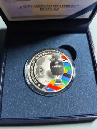 Moneda 10€ España 2024 Campeones Europa