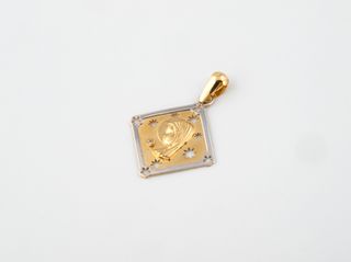 medalla oro 18k