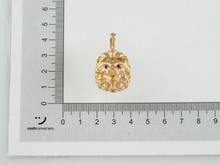 colgante oro 18k con piedra con circonita