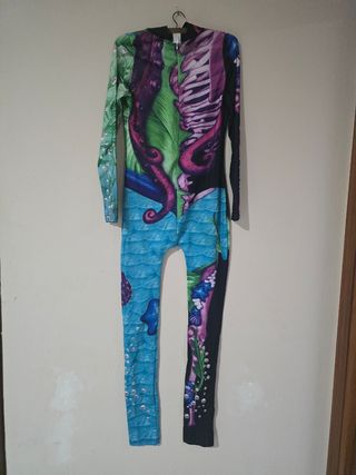 Malla buceo disfraz pulpo y hojas