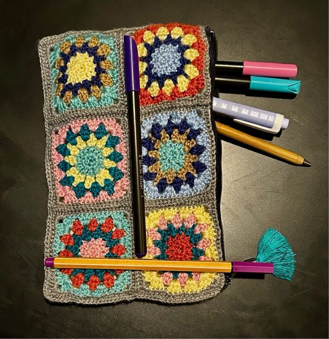 Estuche / neceser  tejido a mano de algodón