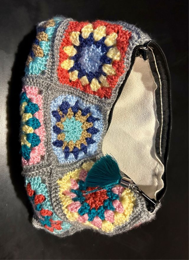 Estuche / neceser  tejido a mano de algodón