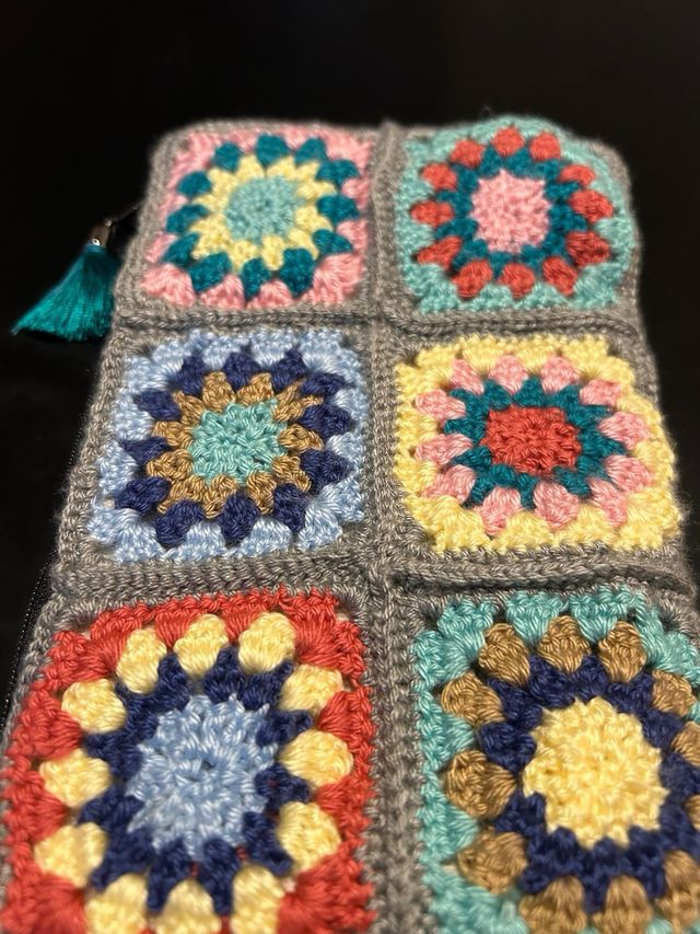 Estuche / neceser  tejido a mano de algodón