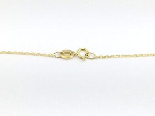 collar oro 18k con piedra 22cm