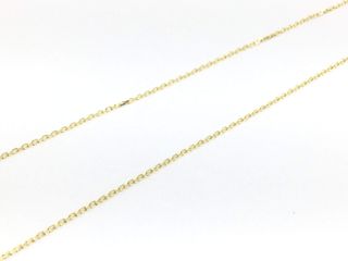 collar oro 18k con piedra 22cm