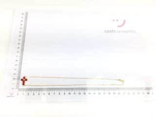 collar oro 18k con piedra 22cm