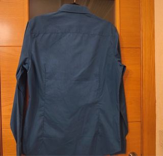 Camisa y corbata caballero azul y verde