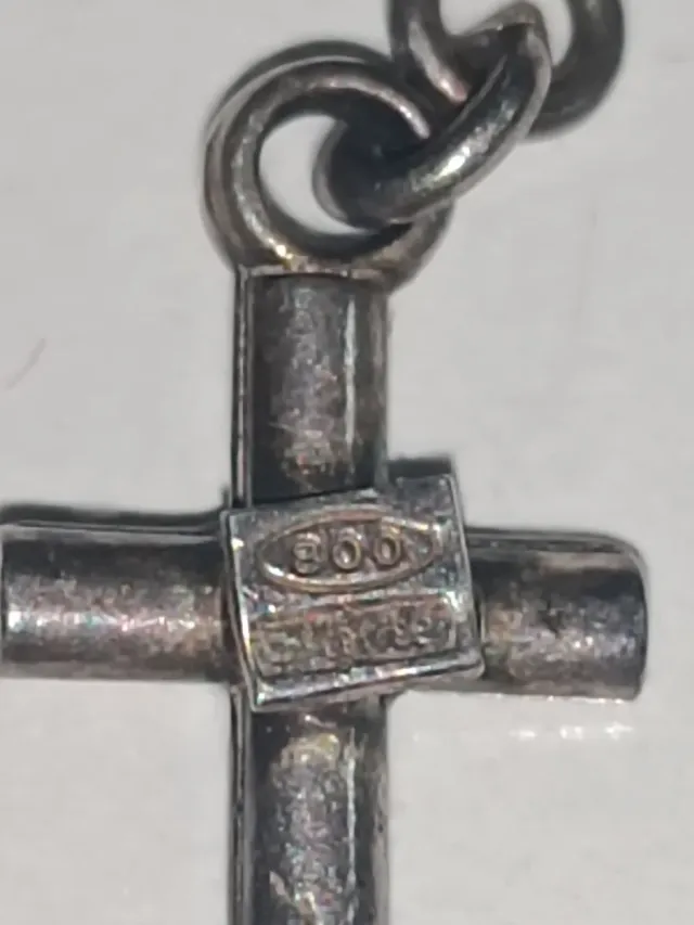 Set di 2 rosari antichi in argento e onice