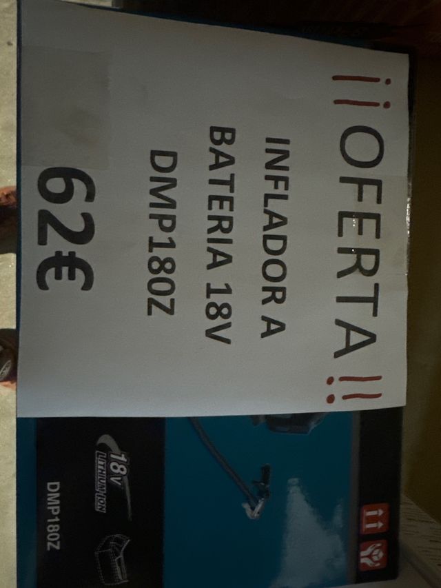 Inflador Makita DMP180Z Batería 18V