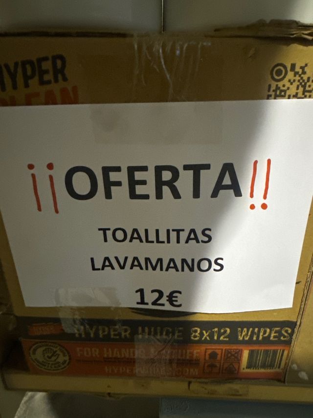 Toallitas Húmedas Lavamanos 12€