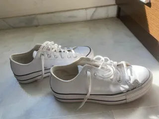 Converse Piel Plataforma Talla 41