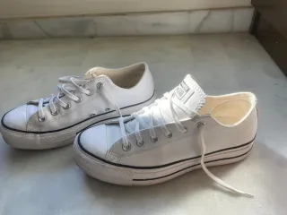 Converse Piel Plataforma Talla 41