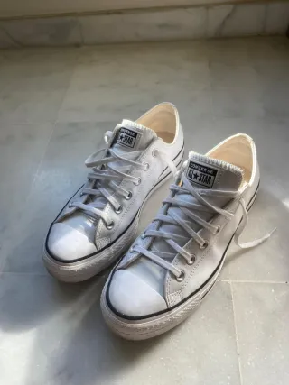 Converse Piel Plataforma Talla 41