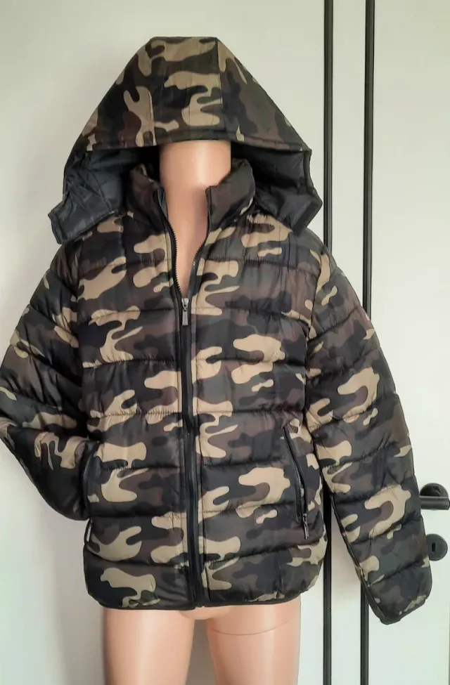 Piumino P&S fantasia mimetica