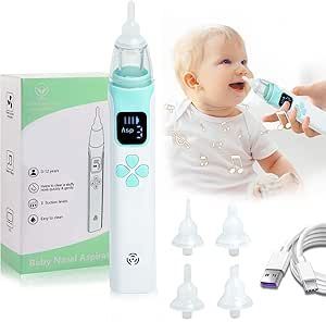 Aspirador Nasal para Bebé,Limpiador de mocos