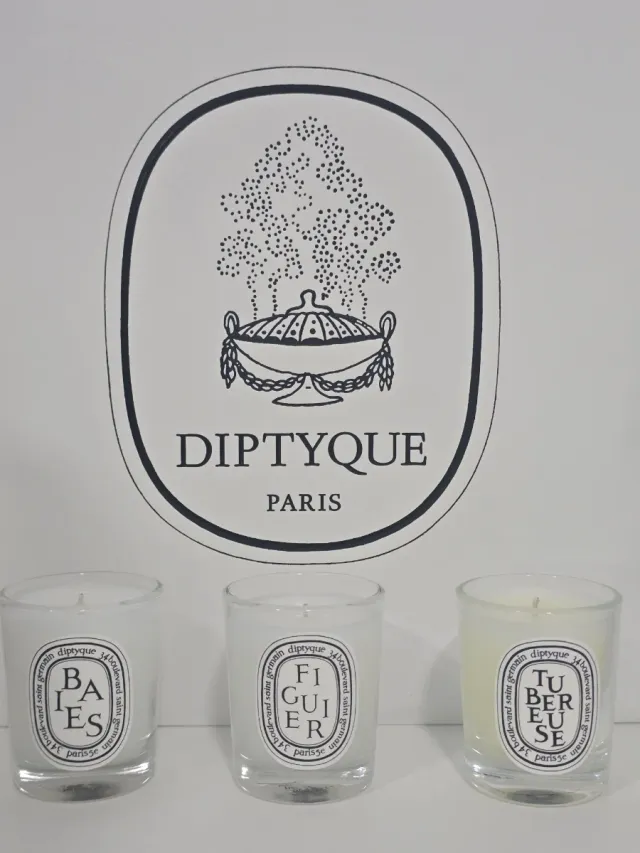 Set 3 Velas Diptyque 35g Baies, Figuier, Tubereuse